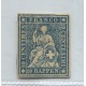 SUIZA 1854 Yv 27a ESTAMPILLA CLASICA NUEVA SIN GOMA RARA 280 €